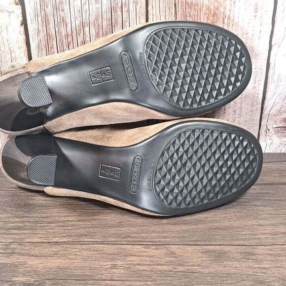 Aerosoles Role Back Leather Suede Sling Back Mule Heel Women's Size 6 (NWOB) - Picture 8 of 10